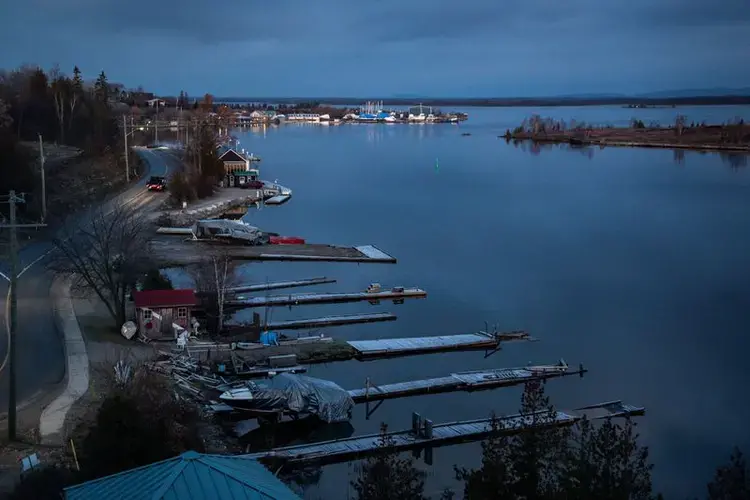 The town of Little Current on Manitoulin Island, Ontario, on Nov. 24, 2019. Image by Zbigniew Bzdak / Chicago Tribune. Canada, 2019.