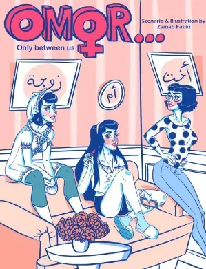 Comic artist Zainab Fasiki uses her art to show strong and unafraid women. “There is a lot of work to do” if traditional views of women in Arab countries are to change, she said. Image courtesy Zainab Fasiki.