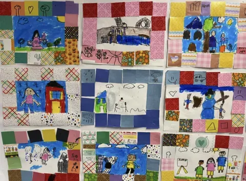 student paper quilt