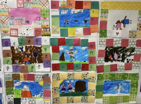 student paper quilt