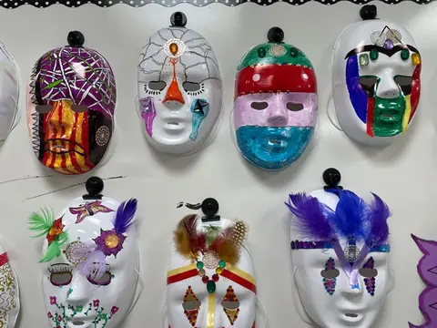Student artwork- symbolic masks