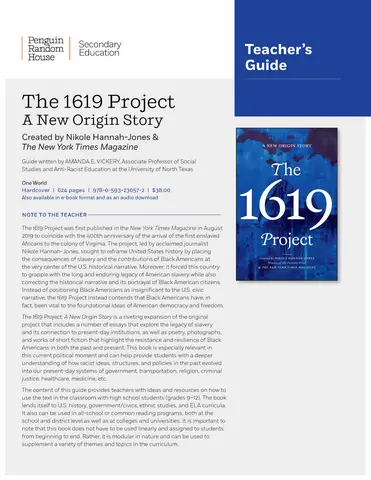 1619 project first essay