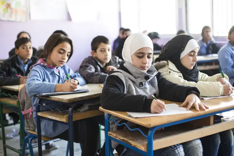 Many Syrian girls&nbsp;have been forced to stop their education because of conflict within the country.. Image courtesy DFID /&nbsp;CC BY 2.0. Lebanon, 2016.