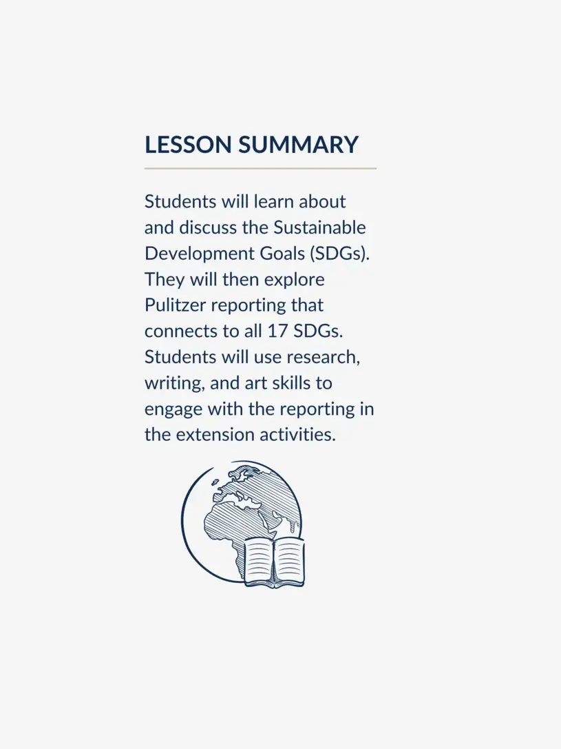 Lesson summaryStudents will explore five underreported stories in Spanish that use text, photography, and video. They learn key vocabulary, respond to questions, and engage in extension activities.