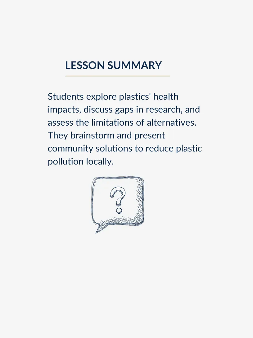 Graphic of a thought bubble with the lesson summary inside of it