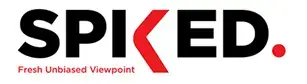 Spiked is written in black letters except for the K which is in red.