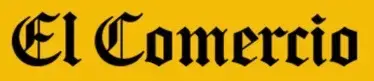 El Comercio is written with in black with a yellow background