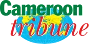 Cameroon Tribune is written while an image of the globe is drawn.