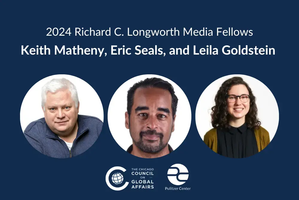 2024 Richard C. Longworth Media Fellows: Keith Matheny, Eric Seals, and Leila Goldstein 