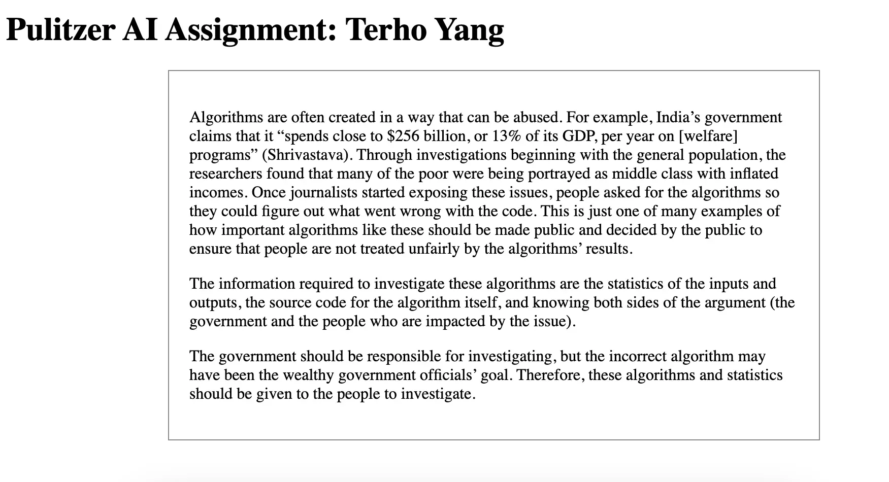 AI teaching