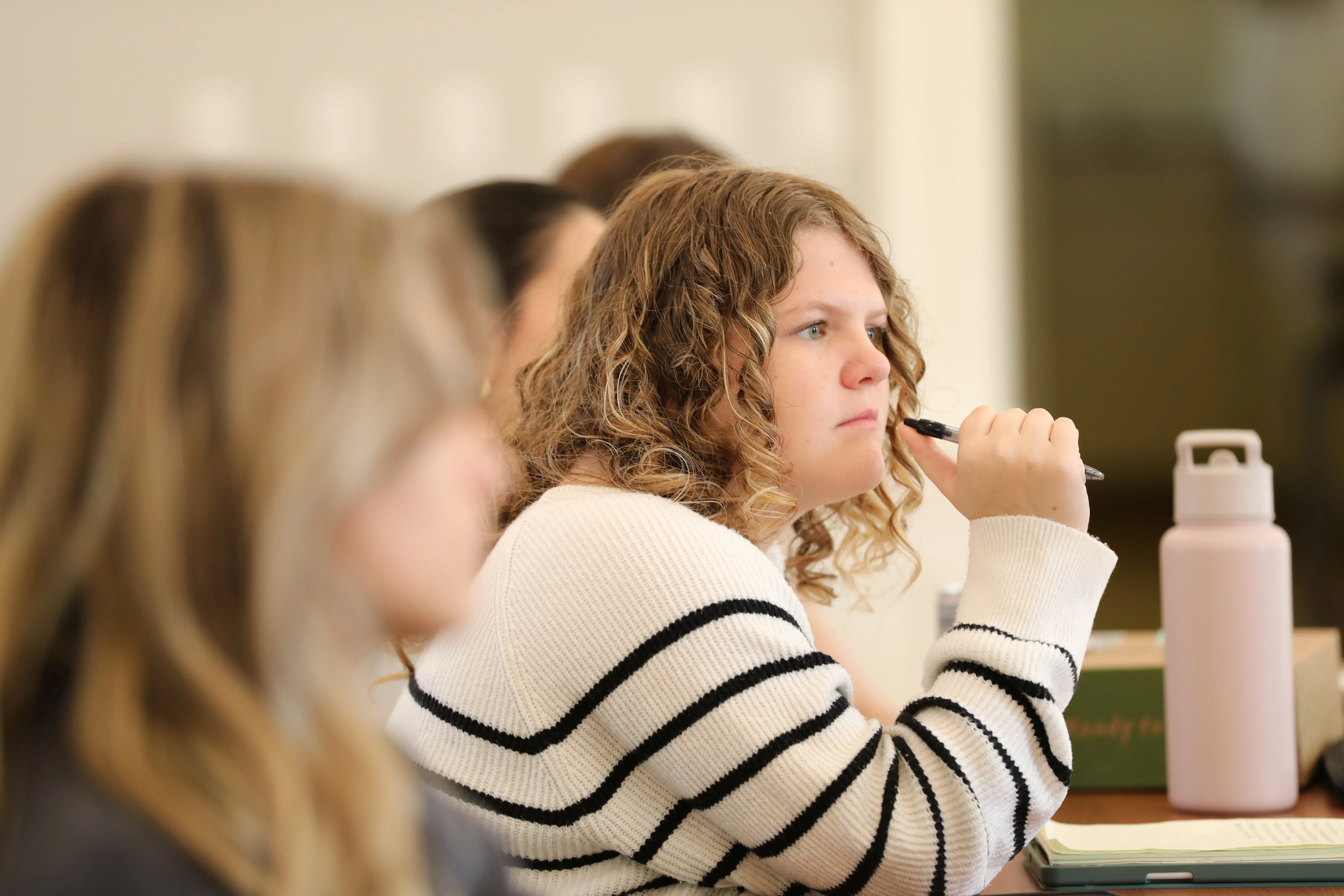 Hannah Sawyer in class