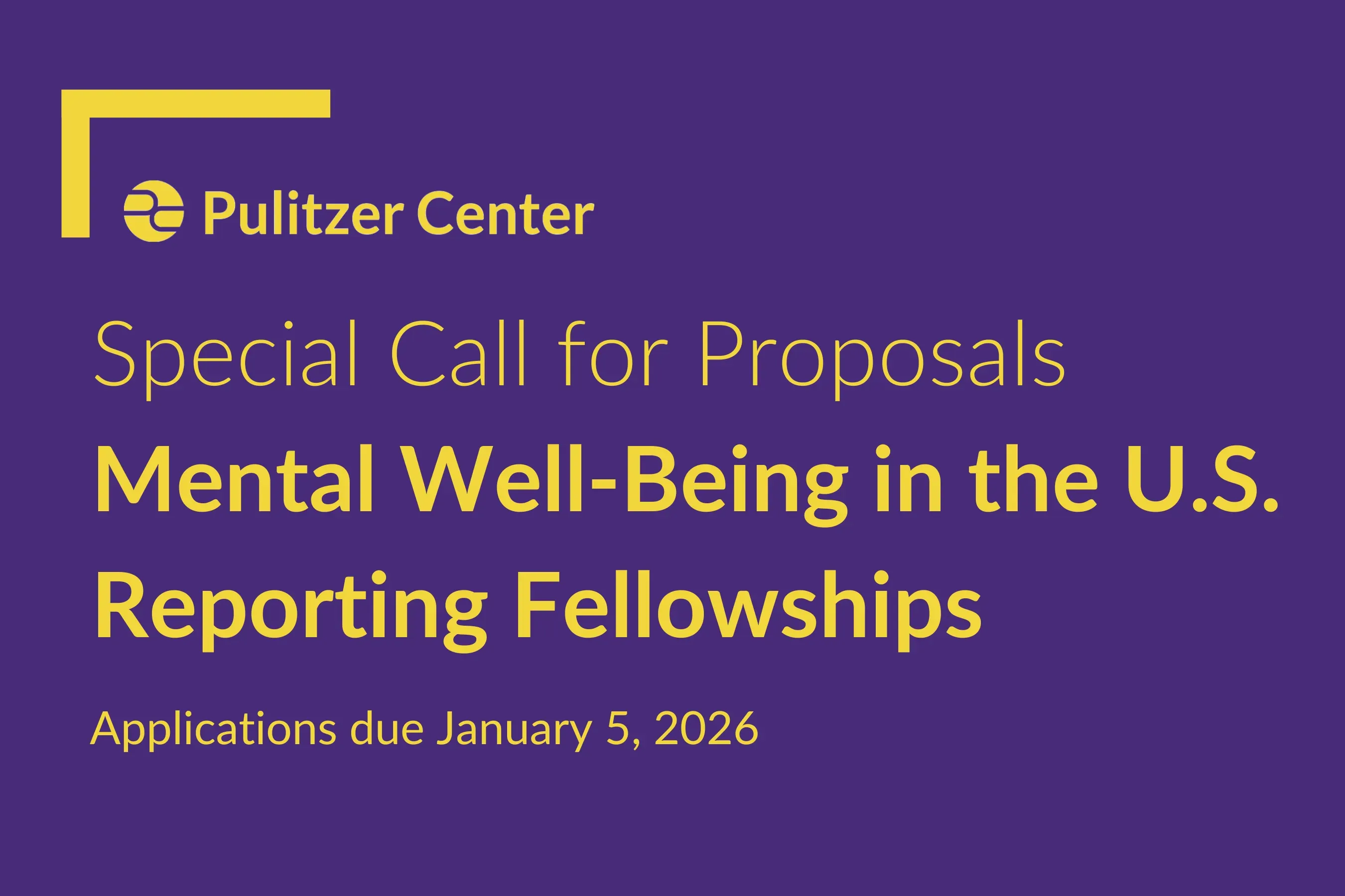 2026 Mental Well-being Fellows