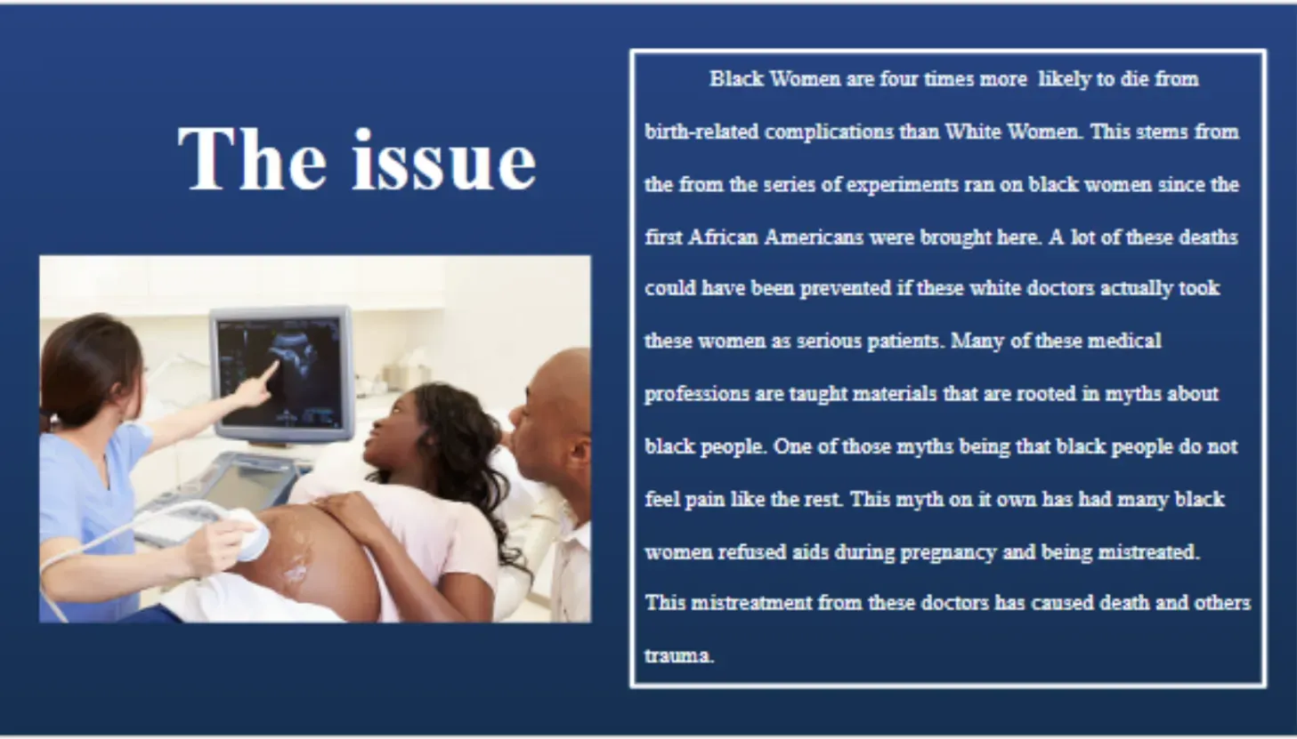 The Issue graphic