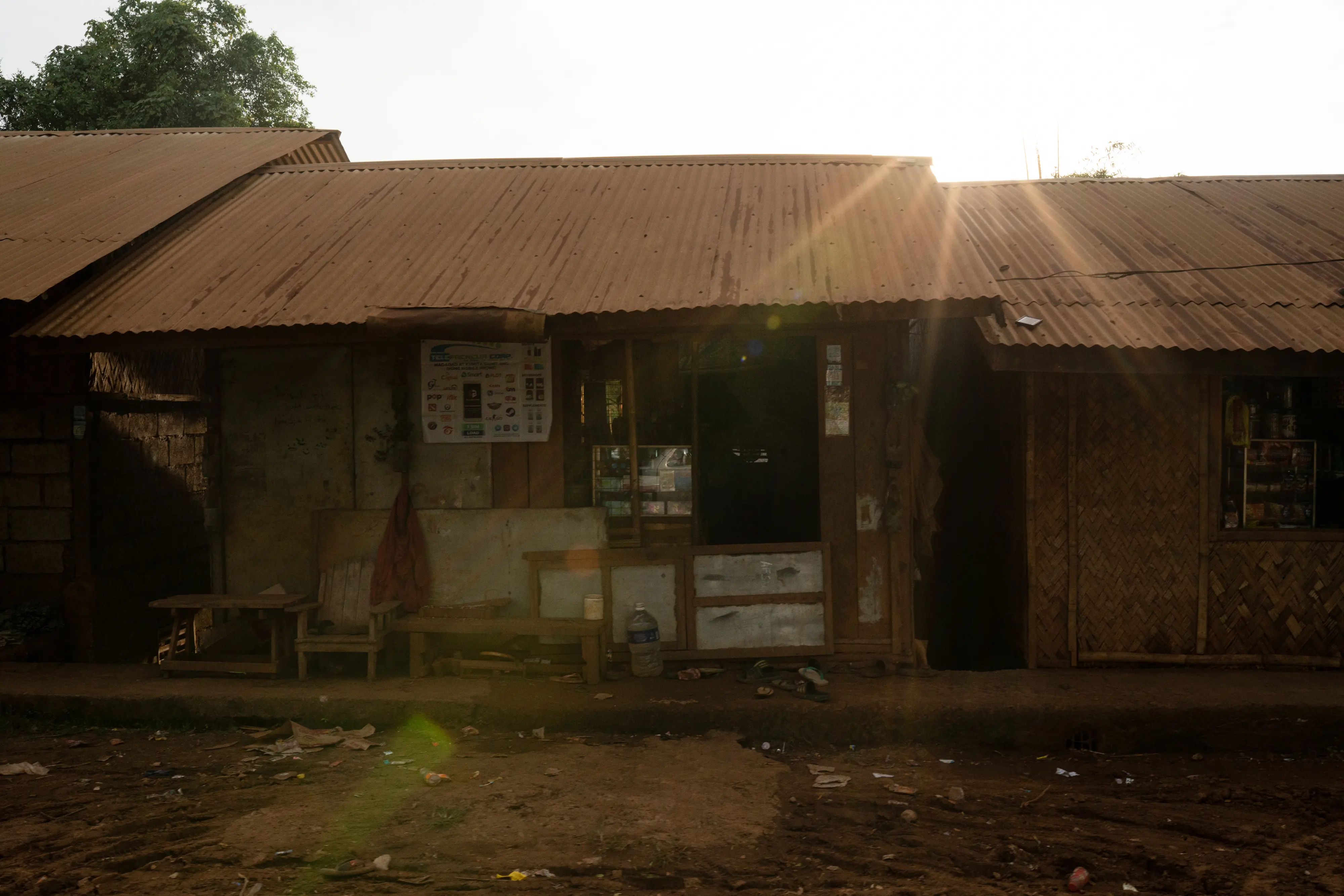 Houses in Brgy. Rio Tuba in Bataraza town. 