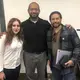 Isadora Kosofsky, Orr Academy teacher Tracy Johnson, and Brian Frank after a day of presentations. Image by Hannah Berk. United States, 2019.