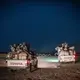 Trucks carrying migrants leave Agadez headed for the open desert. Image by Nichole Sobecki. Niger, 2017.