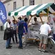 Prime Minister Miro Cerar's Modern Centre Party campaigns in the city center of  Ljubljana before the election. Image by Olivia Watson. Slovenia, 2018.