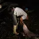Fishermen in San Lorenzo have yet to decide if they think the paiche is a blessing or a curse. Nearly every man there lives on what he can earn by fishing the new species, but for most its presence is also an indication of an uncertain future. Image by Felipe Luna. Bolivia, 2018.