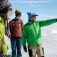 Graduate student Ian MacDowell, undergrad Aidan Stansberry, and principal investigator Joel Harper at work on the Greenland ice sheet. Image by Amy Martin. Greenland, 2018. 