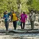 Adi, far left, and his team from the Ministry of Fisheries and Marine Affairs and local universities finish their field work in East Kalimantan. Image by Ardiles Rante. Indonesia, 2019.
