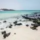 This July 27, 2019 photo shows the shores of Bir Ali where migrants from Bosaso, Somalia arrive, in Shabwa, Yemen. Image by Nariman El-Mofty / AP Photo. Yemen, 2019.