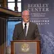 Director of the Berkley Center and panelist at the Pulitzer Center's Beyond Religion Conference, Shaun Casey, emphasizes the significance of the Pulitzer Center in developing Georgetown students' passion for journalism. Image by Jin Ding. United States, 2019.